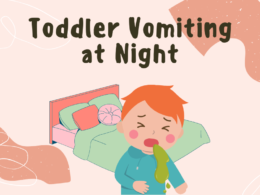 toddler vomiting at night