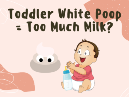 toddler white poop too much milk