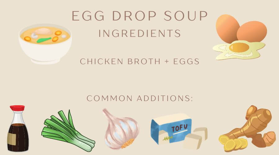 what is egg drop soup made of